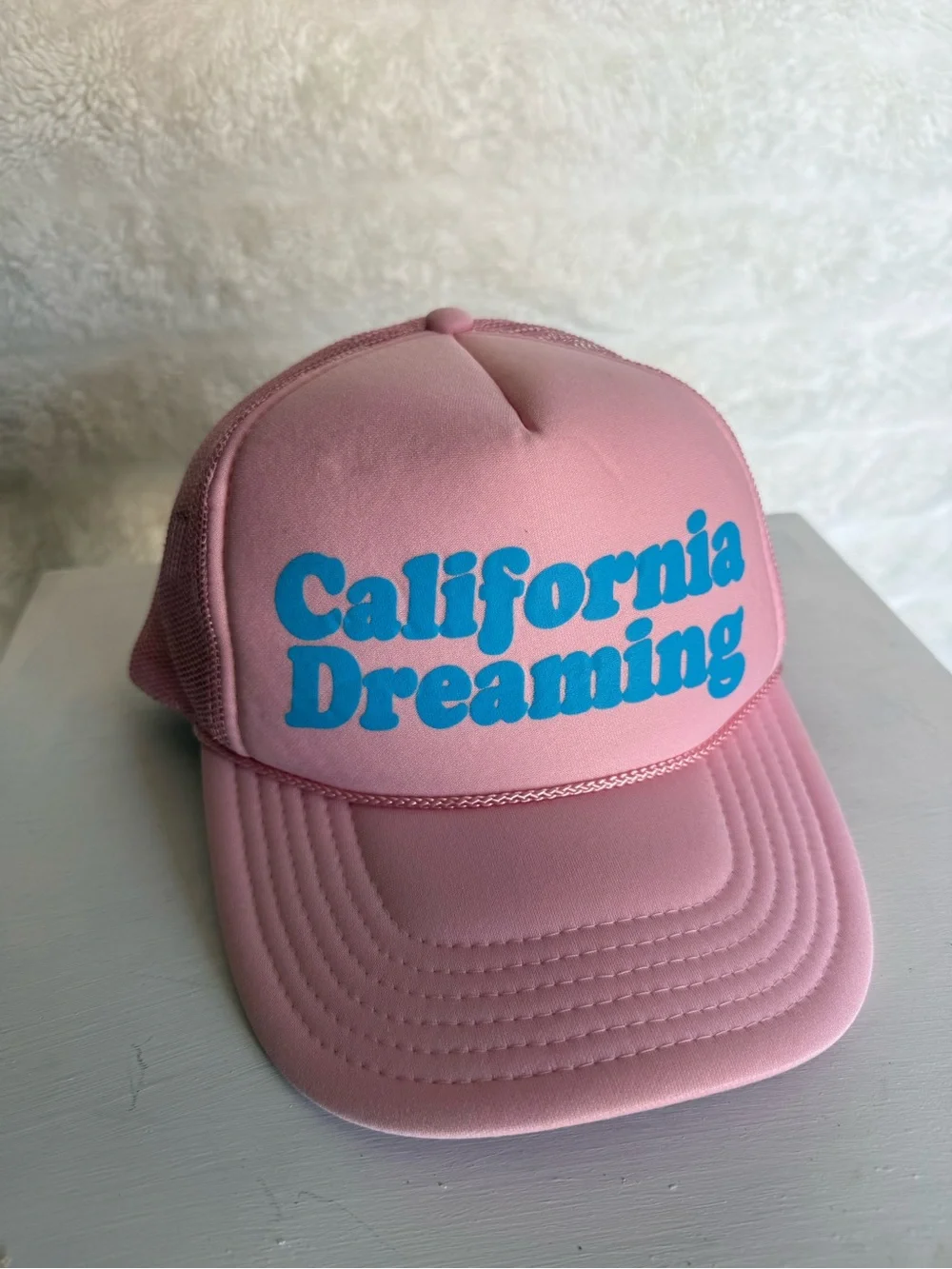 California Dreaming Pink Trucker Hat